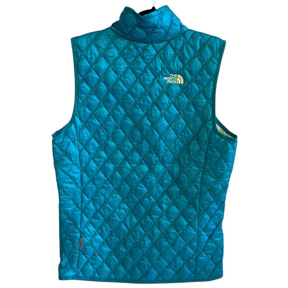 The North Face Thermoball Insulated Quilted Puffer Vest Turquoise Size Small - Picture 5 of 9